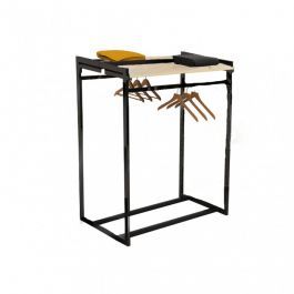 RETAIL DISPLAY FURNITURE - GONDOLAS FOR STORES : Double-sided oak gondola complete