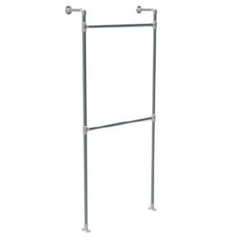 Percheros en tubo de plomería estilo industrial Estante de ropa de la pared del tubo GIDKIT1 Portants shopping