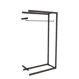 RETAIL DISPLAY FURNITURE - GONDOLAS FOR STORES : Extra shop gondola black h 185 x 108 x 45 cm