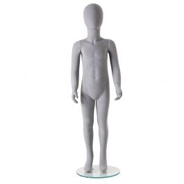 CHILD MANNEQUINS : Faceless kid mannequins grey color 5-6 years old
