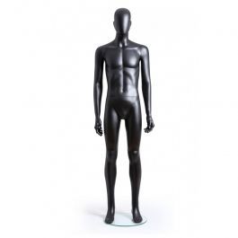 MALE MANNEQUINS - ABSTRACT MANNEQUINS : Faceless male mannequin urban style black mat