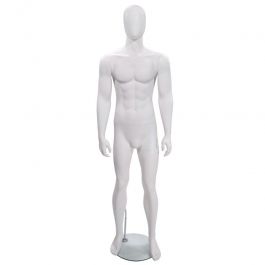 MALE MANNEQUINS : Faceless male mannequin white color