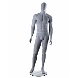 MALE MANNEQUINS - ABSTRACT MANNEQUINS : Faceless male mannequins grey finish