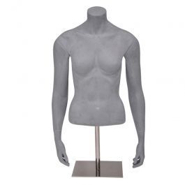 FEMALE MANNEQUIN BUST - BUST : Female bust gray foundry
