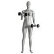 Image 2 : Female Gym mannequin with dumbbells ...