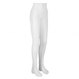 ACCESSORIES FOR MANNEQUINS - FEMALE LEG MANNEQUINS : Female leg mannequin white plastic