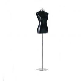 FEMALE MANNEQUIN BUST : Female mannequin bust in eco-friendly faux leather