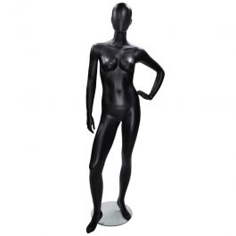 PROMOTIONS FEMALE MANNEQUINS : Female mannequin faceless head black color hand on side