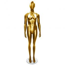 Mannequin abstract Female mannequin gold finish Mannequins vitrine