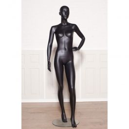 Mannequin abstract  Female mannequin semi abstract face black finish Mannequins vitrine