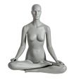 Image 0 : Female mannequin sport meditation position ...