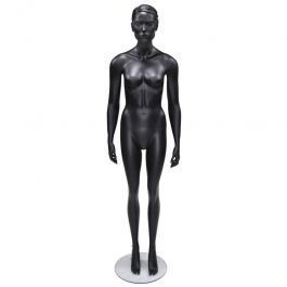 FEMALE MANNEQUINS - MANNEQUINS STYLISED : Female mannequin standing position black finish