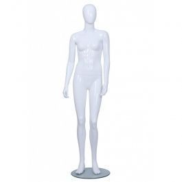 Mannequin abstract  Female mannequin with head glossy white finish Mannequins vitrine