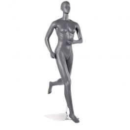 FEMALE MANNEQUINS - MANNEQUINS SPORT : Female running mannequin with head