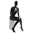 Image 4 : Woman window display mannequin sitting ...