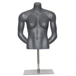 FEMALE MANNEQUIN BUST - SPORT TORSOS AND BUSTS : Female sport bust arms behind