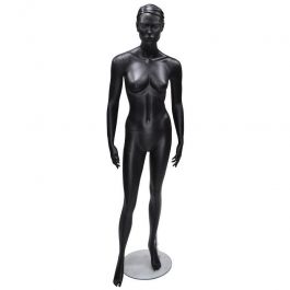 FEMALE MANNEQUINS - MANNEQUINS STYLISED : Female standing mannequin black finish