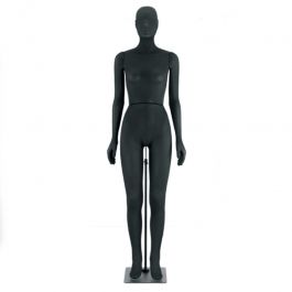 FEMALE MANNEQUINS : Flexible female mannequin black fabric