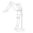 Image 1 : Flexible female mannequin legs 112cm ...