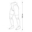 Image 2 : Flexible male mannequins leg black ...