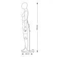 Image 1 : Flexible mannequin grey color. this ...