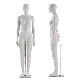 Flexible display mannequins Flexible mannequin grey color abstract face Mannequins vitrine