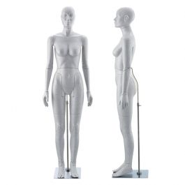 FEMALE MANNEQUINS - MANNEQUINS SPORT : Flexible mannequin grey color