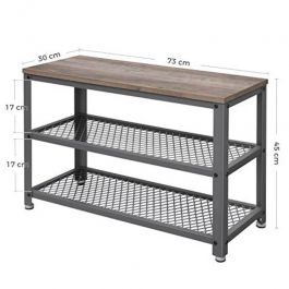 Industrial furnitures Furniture storage shoes with 3 levels Mobilier shopping
