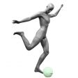 Image 0 : Herren schaufensterfiguren Fußballer grau ...