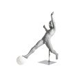 Image 4 : Fussball kinder schaufensterfiguren grau farbe ...