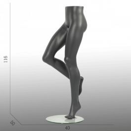 Gambe manichini Gambe di manichino femminile eleganti grigie Mannequins vitrine