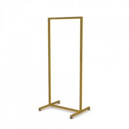 CLOTHES RAILS - CLOTHING RAIL STRAIGHT : Garment rail gold finish - height 155cm x60cm