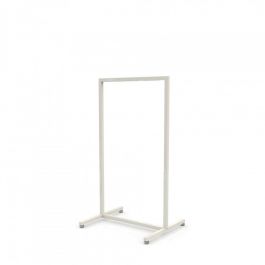 Clothing rail straight Garment rail white finish 60cm x 125cm Portants shopping