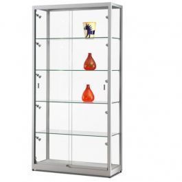 RETAIL DISPLAY CABINET - SHOWCASES WITH LIGHTING : Glass display cabinet with light 10 led