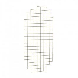 CLOTHES RAILS - POSTER HOLDER AND SIGNAGE : Gold mesh display 2000 x 900 mm
