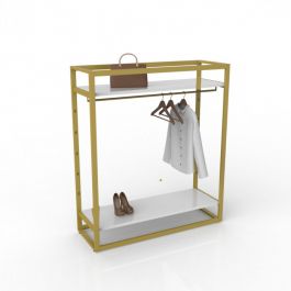 Gondolas for stores Torso 3/4 woman in eco-friendly leather white shiny eff Bust shopping