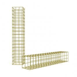 Accessory displays Gold-plated metal lattice column Presentoirs shopping