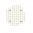 Image 0 : Goldfarbenes Gitterdisplay mit Haken - 900x900 ...