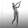 Image 0 : Standing gold lady mannequin in ...
