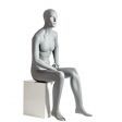Image 1 : Male window mannequin gray (RAL7042 ...