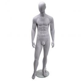 MALE MANNEQUINS : Grey finish male mannequin