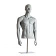 Image 1 : Mannequin bust grey RAL7042 with ...