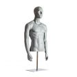 Image 2 : Mannequin bust grey RAL7042 with ...