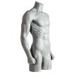 Image 0 : Grey male mannequin torso with ...