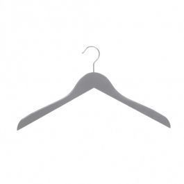 WHOLESALE HANGERS : 10x grey wooden hangers 44 cm