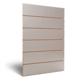 RETAIL DISPLAY FURNITURE - SLATWALL AND FITTINGS : Grooved panel 20 cm light grey