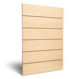 RETAIL DISPLAY FURNITURE - SLATWALL AND FITTINGS : Grooved wood panel 20 cm