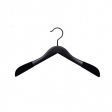 Image 0 : 10 Black wooden hangers with ...