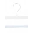 Image 1 : 10 Wooden hangers with white ...