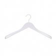 Image 0 : Professional white wooden hangers with ...